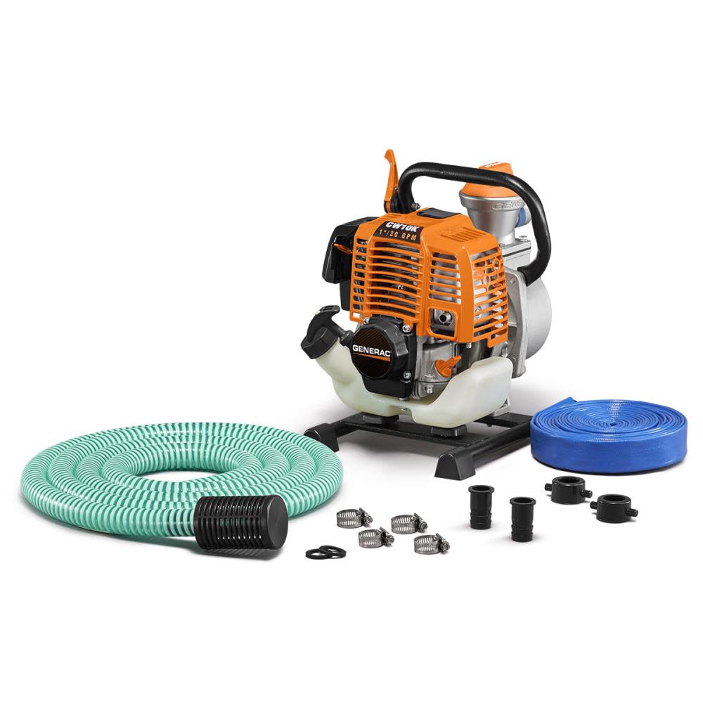 Generac CW10K Clean Water Pump with Hose Kit - Flockneti