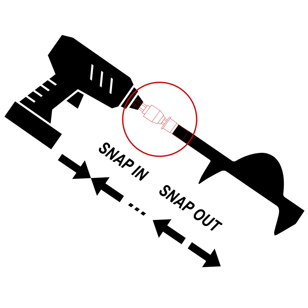Deep Freeze EZ Auger Connection System K Drill - Flockneti