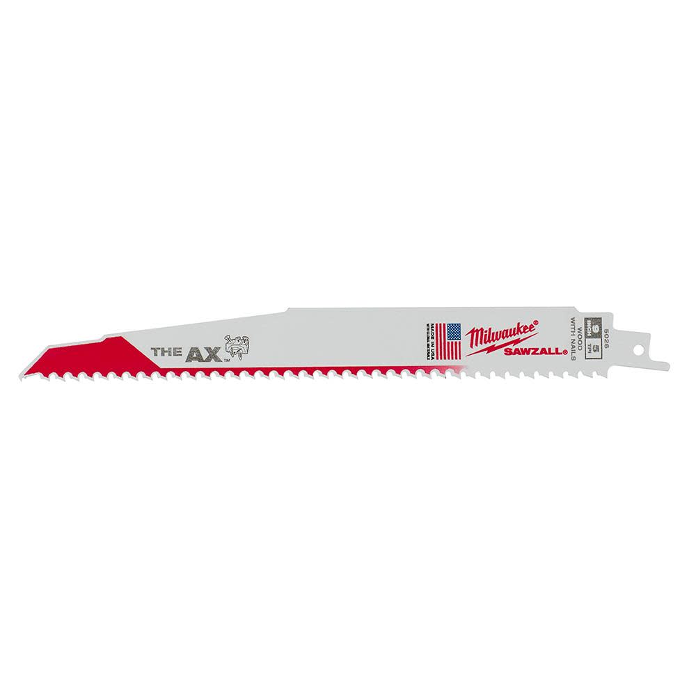 Milwaukee 9 In. 5/8 TPI White Bi-Metal Reciprocating Saw Blade 25Ct - Flockneti