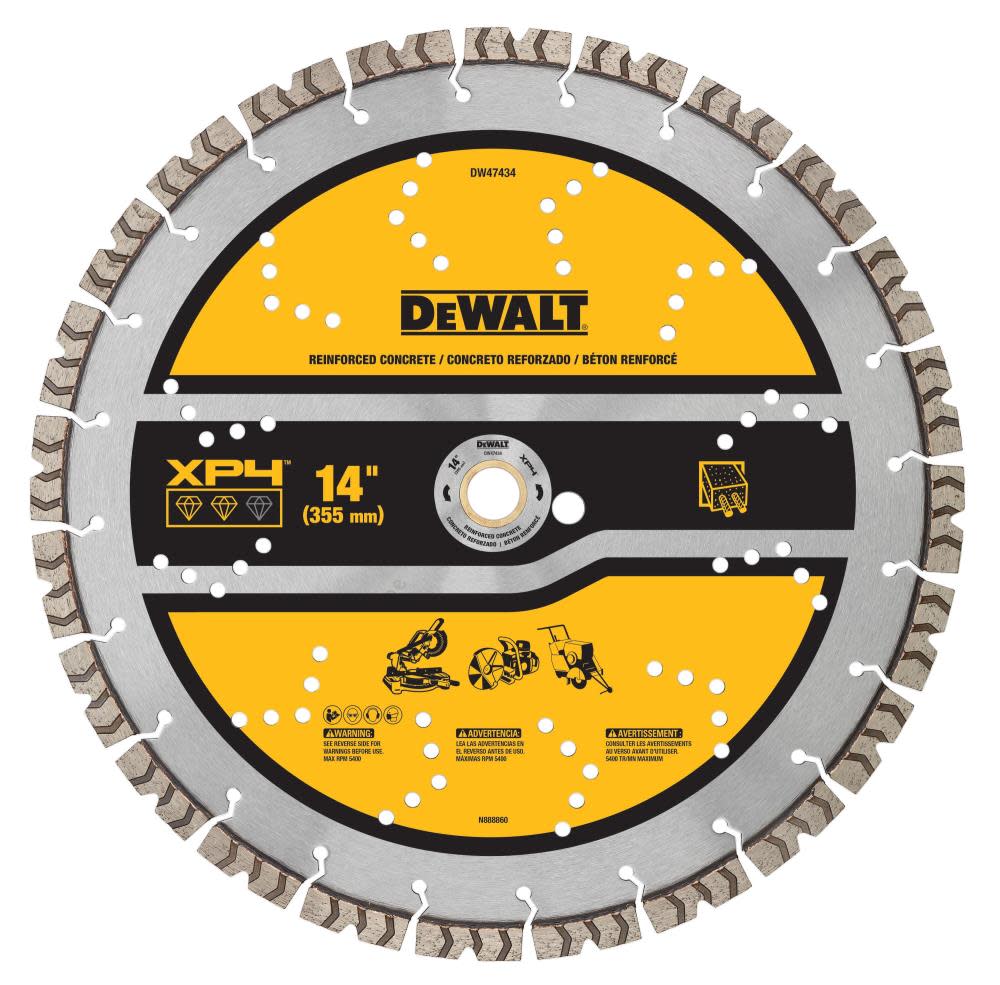 DEWALT 14IN SEGMENTED XP4 REINFORCED CONCRETE - Flockneti