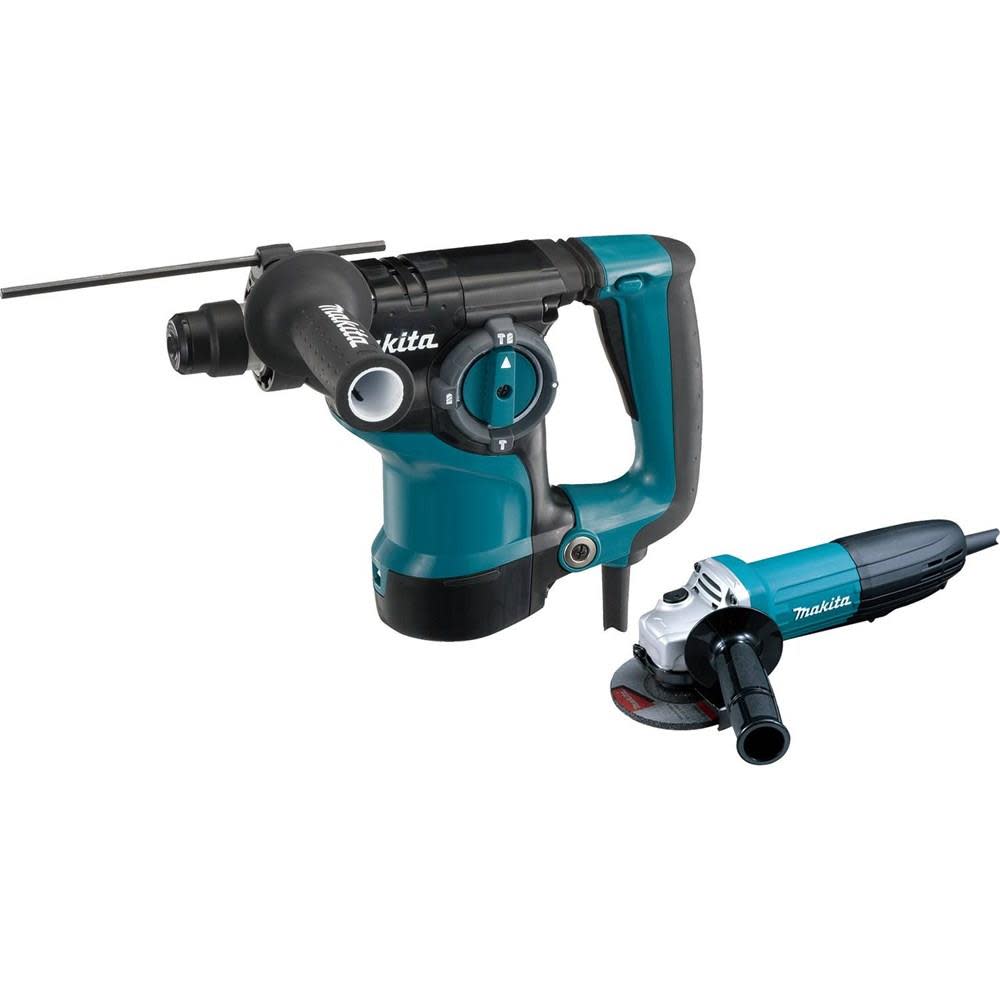Makita 1-1/8 in. Rotary Hammer with 4-1/2 in. Angle Grinder - Flockneti