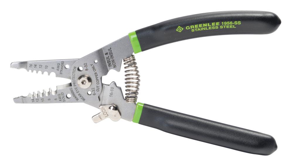 Greenlee 6-14 AWG Stainless Steel Wire Strippers - Flockneti