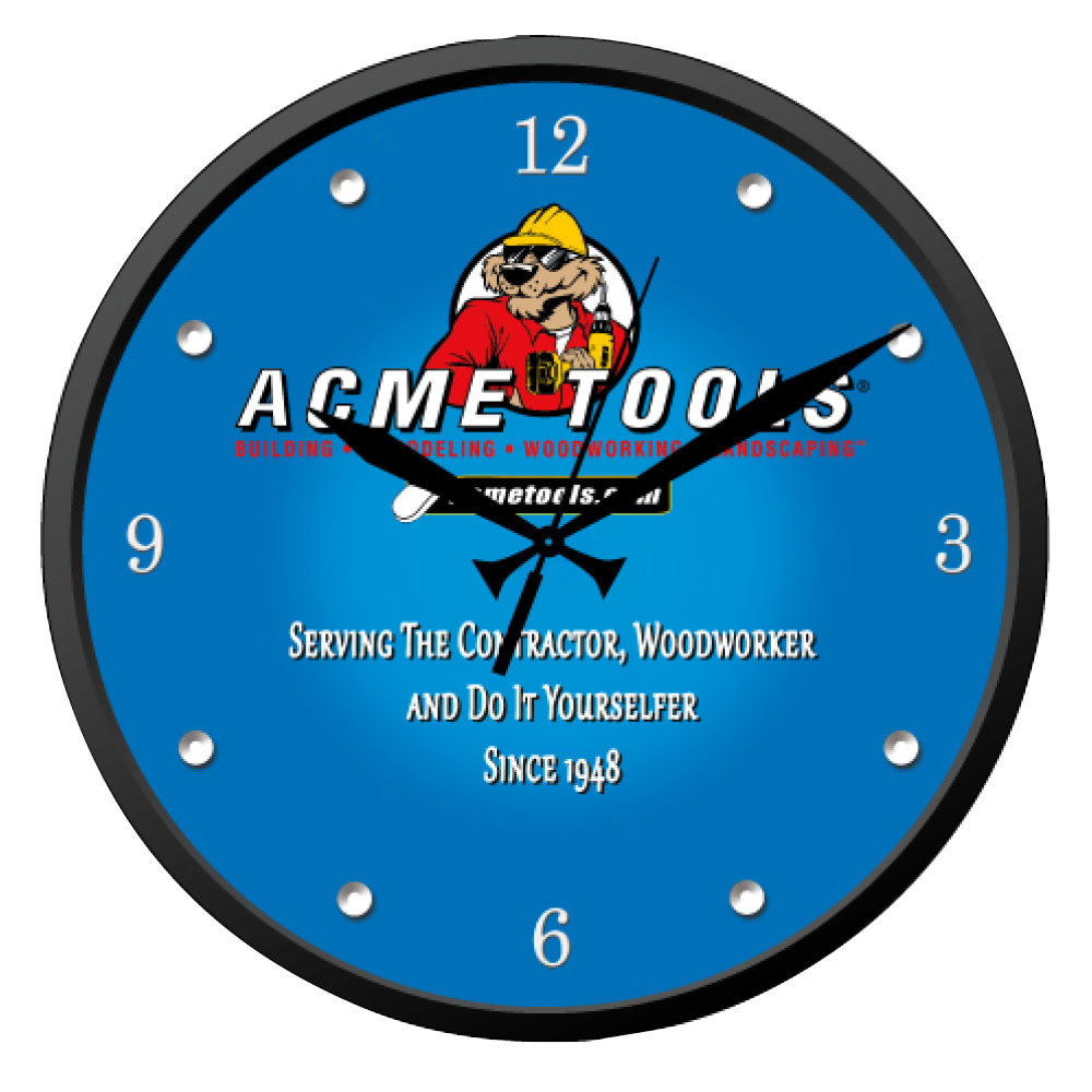 ACME TOOLS Shop Clock - Flockneti