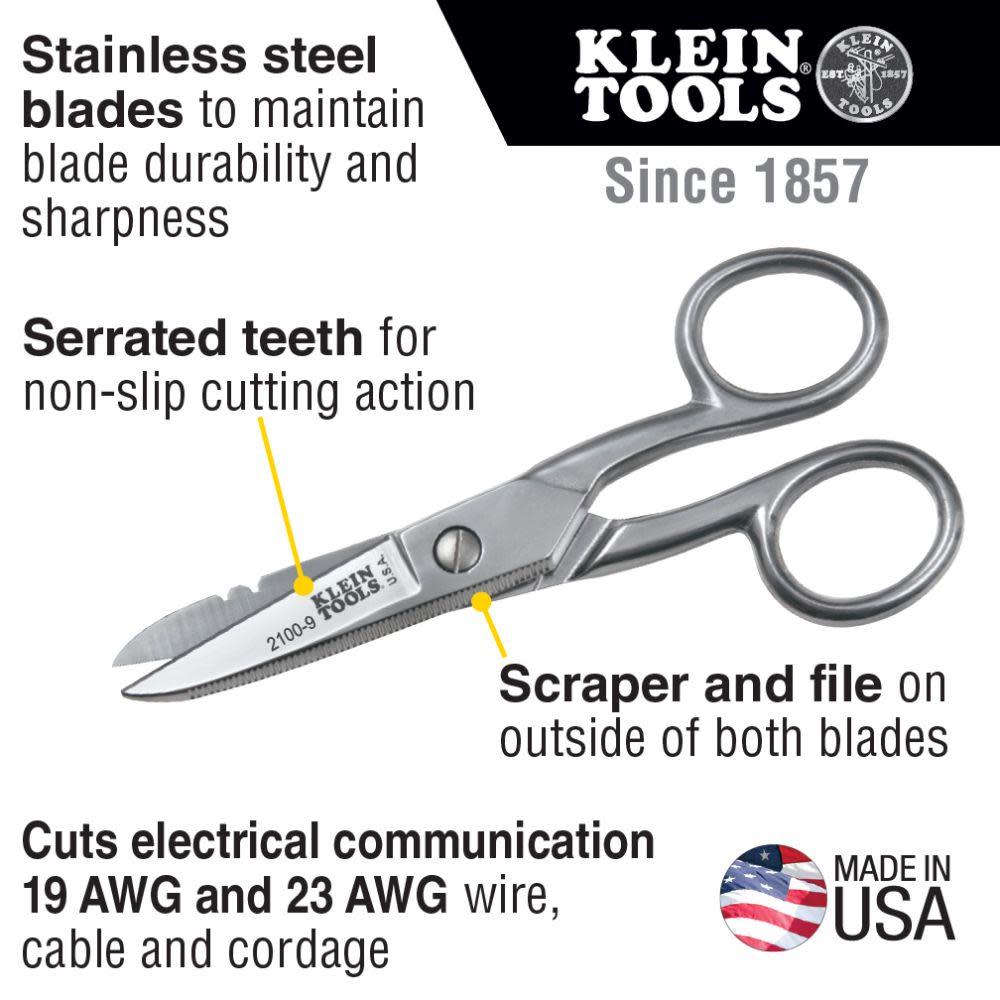 Klein Tools Electrician’s Stripping Scissors - Flockneti