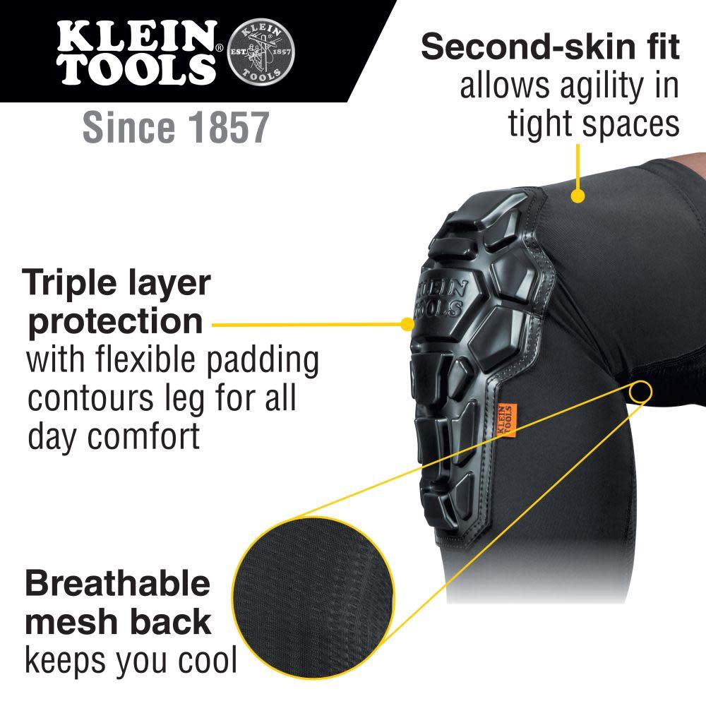 Klein Tools Knee Pad Sleeves Heavy Duty S/M - Flockneti