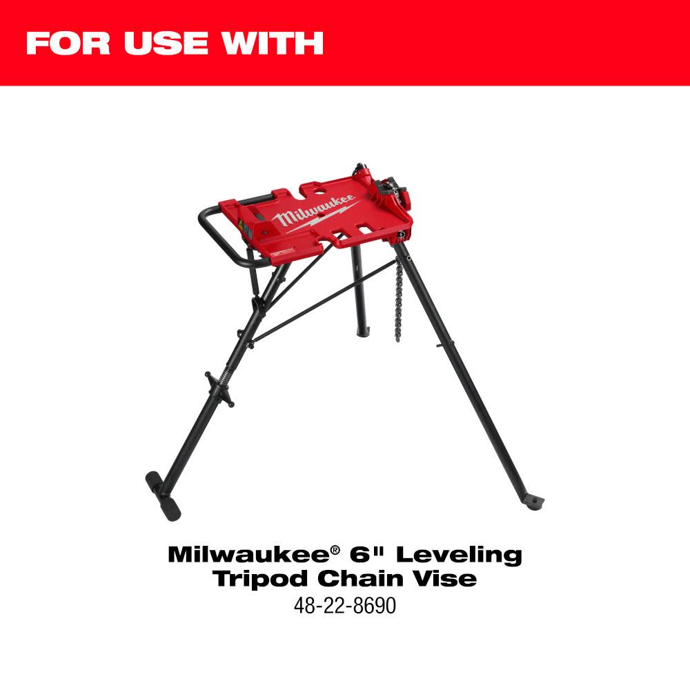 Milwaukee PVC Coated Pipe Jaw for 6 Leveling Tripod Chain Vise - Flockneti