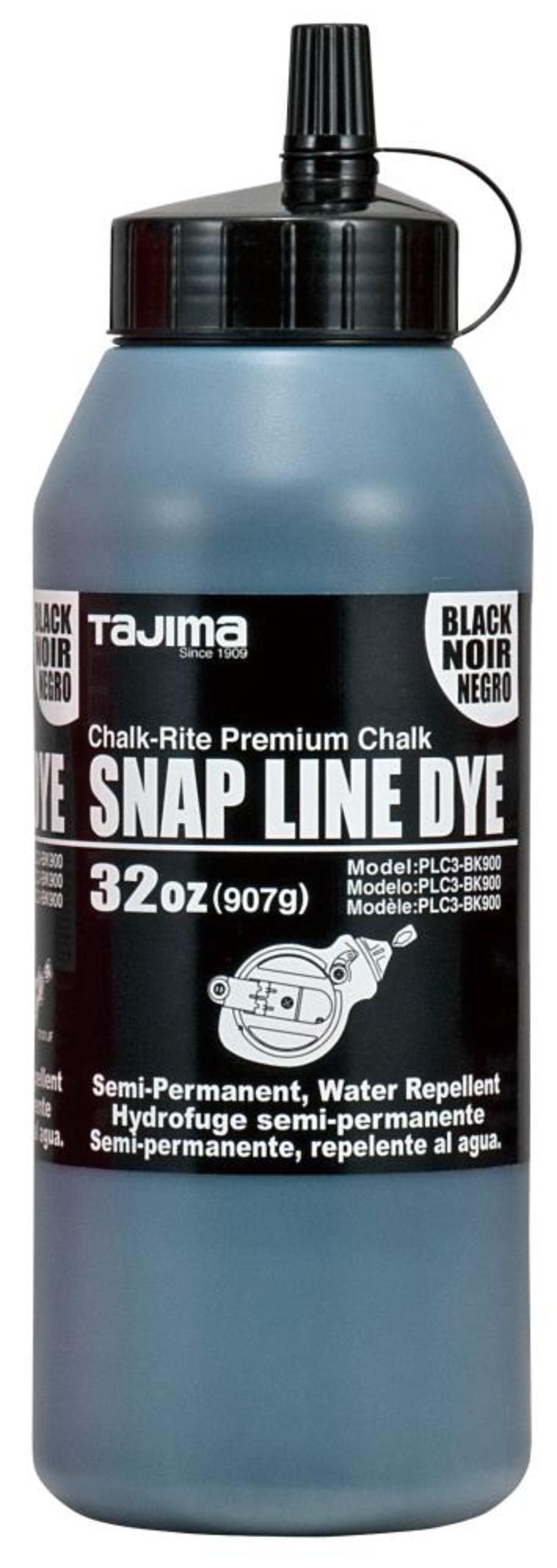 Tajima Black Snap Line Powder Dye 32 oz - Flockneti