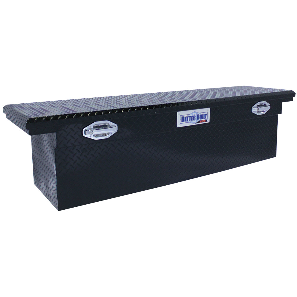 Better Built 71″ SEC Saddle Truck Tool Box LOW PROFILE DEEP GLOSS BLACK - Flockneti