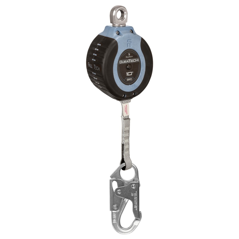 Falltech DuraTech 10′ Single Leg Web SRL with Steel Snap Hook - Flockneti