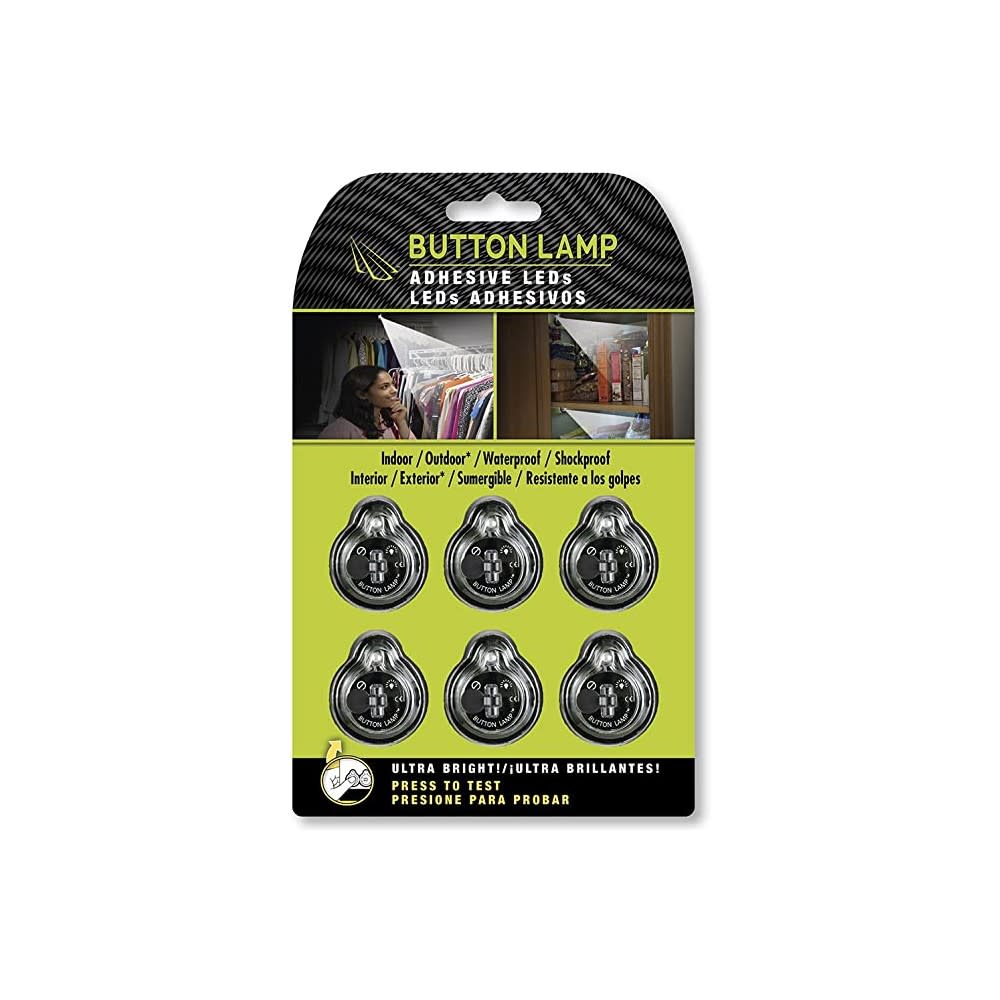 Panther Vision Adhesive LED Light Button Lamp 6pk - Flockneti