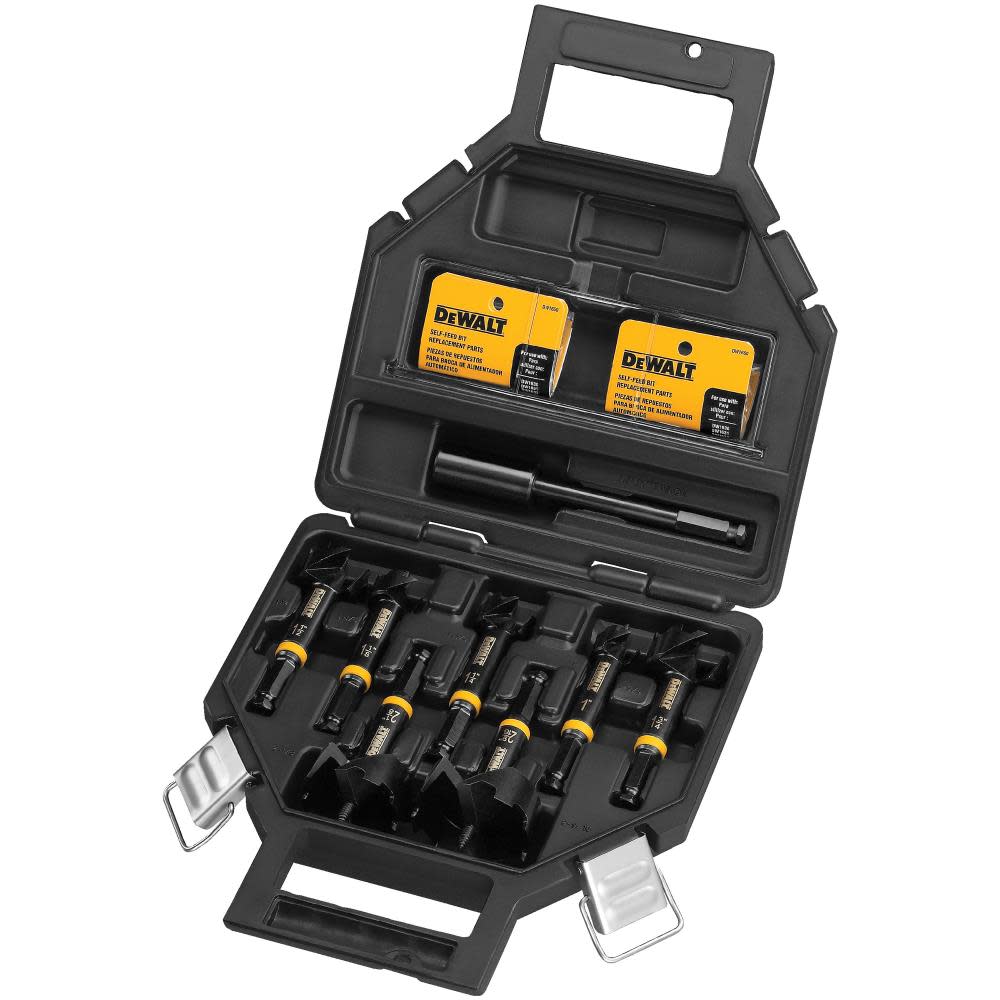 DEWALT 8-Piece Assorted Woodboring Self-feed Drill Bit Set - Flockneti