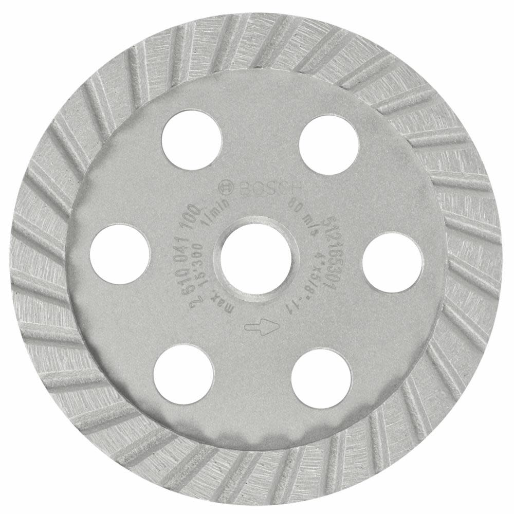 Bosch 4 In. Turbo Diamond Cup Wheel - Flockneti