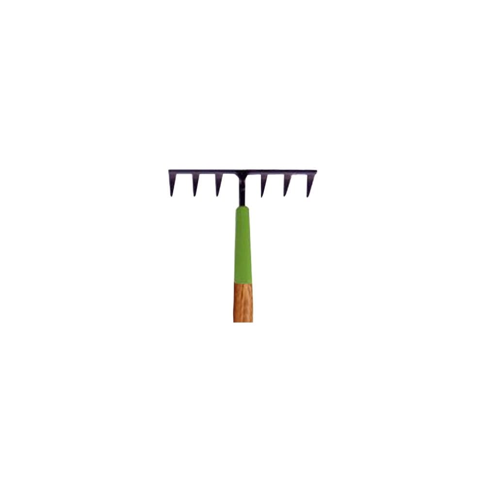 Ames 7-Tine Welded Floral Level Rake with 48 In. Wood Handle - Flockneti