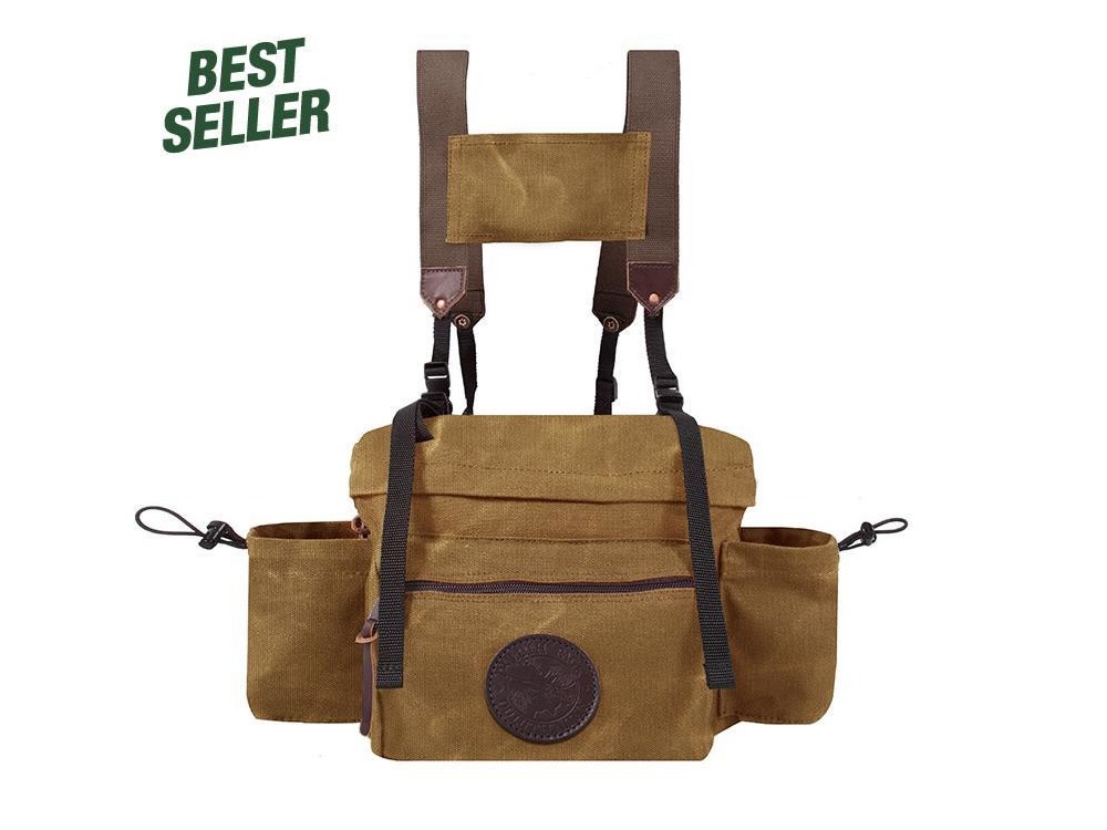 Duluth Pack 12 Liter Capacity Wax Khaki Canvas All Day Lumbar Pack - Flockneti