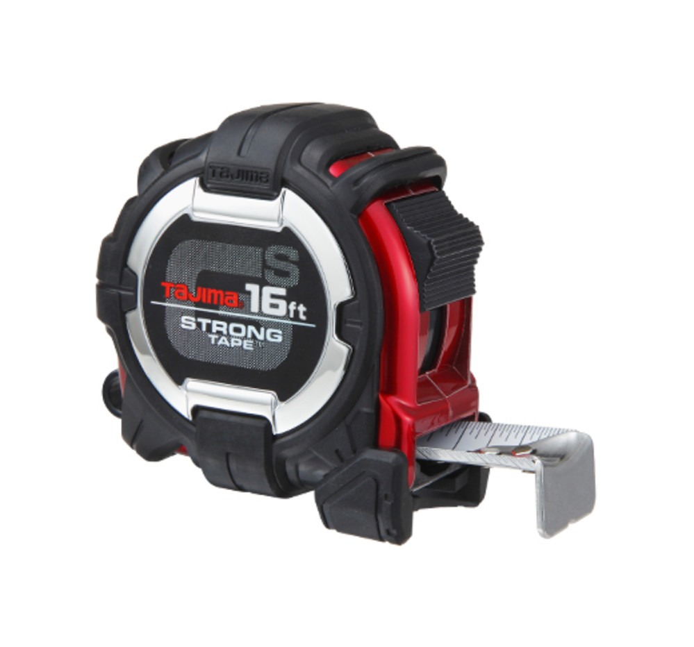Tajima GS LOCK Measuring Tape 16′ x 1″ with Compatible Clip - Flockneti