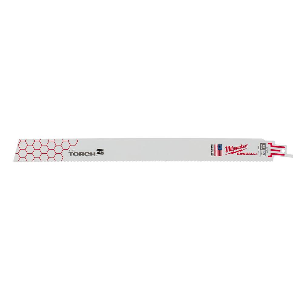 Milwaukee 12 in. 18 TPI THE TORCH SAWZALL Blade 25PK - Flockneti