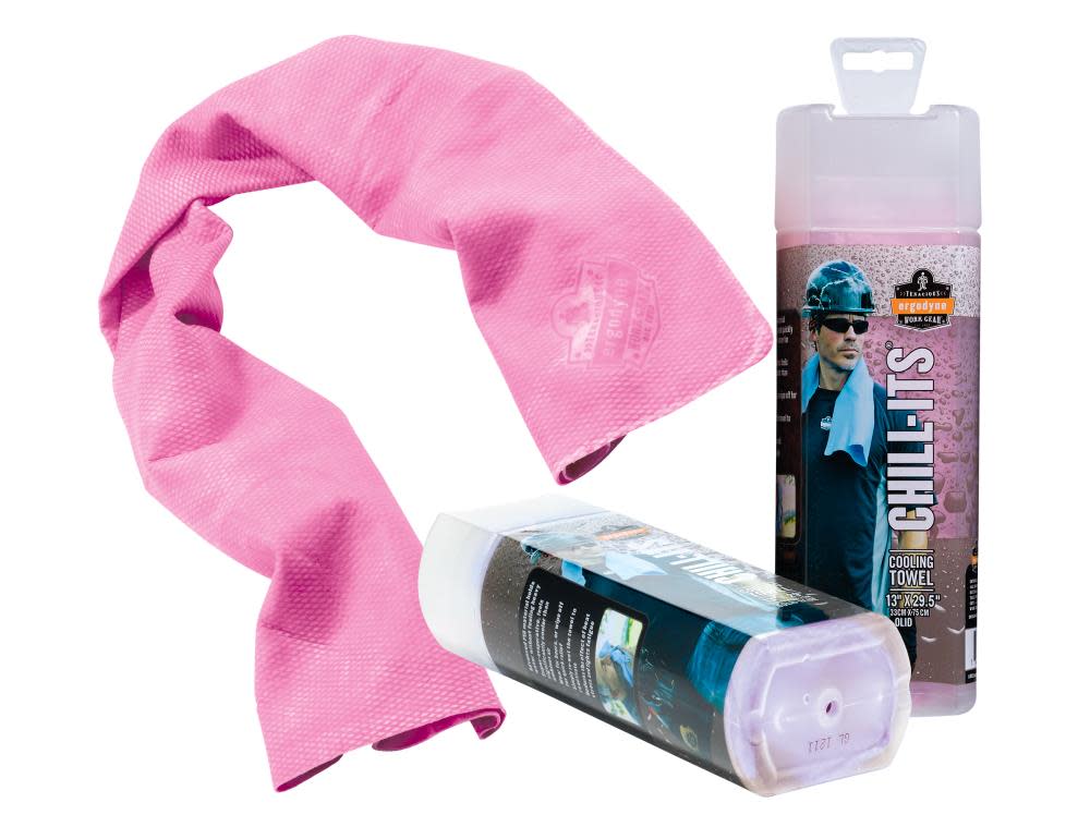 Ergodyne Chill-Its 6602 Evaporative Cooling Towel – Pink - Flockneti