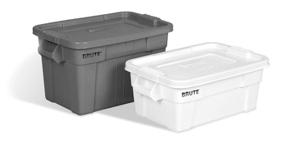 Rubbermaid 20 gal BRUTE Tote with Lid - Flockneti
