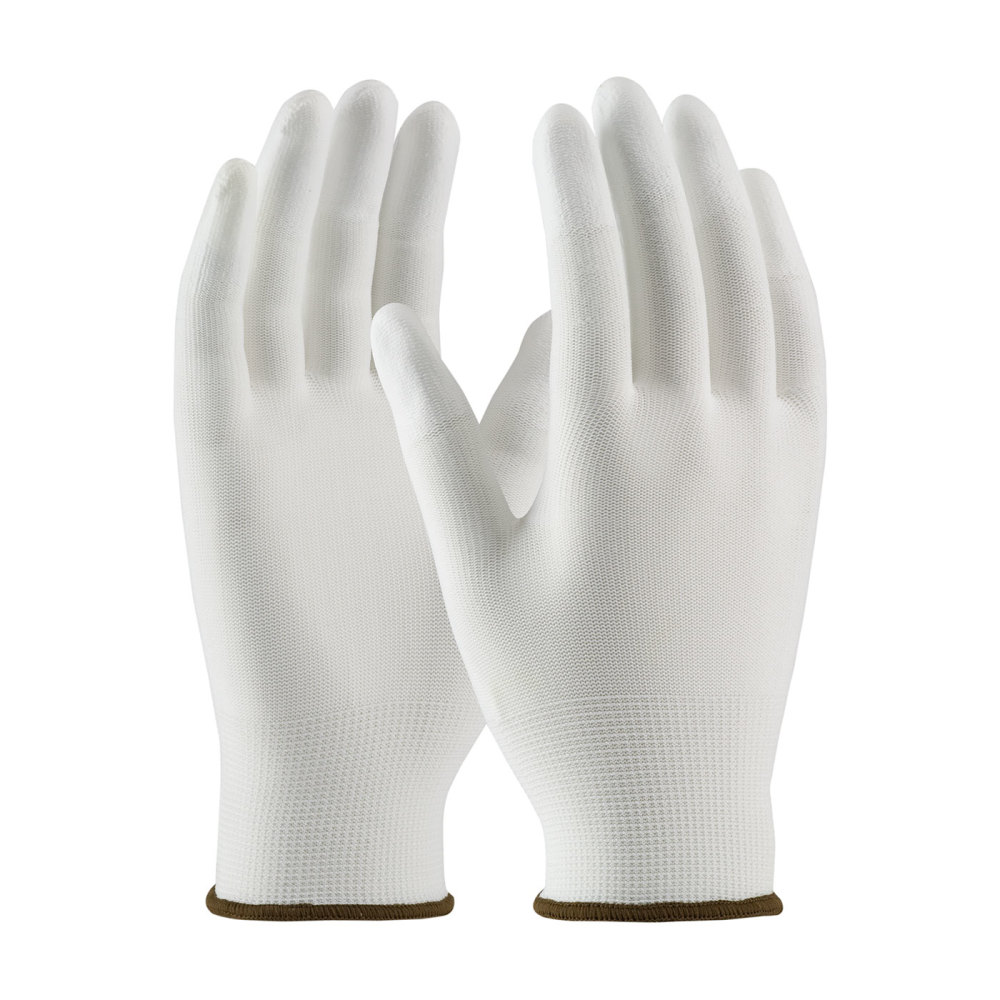 Protective Industrial Products Gloves White CleanTeam Seamless Nylon Clean Environment Large - Flockneti