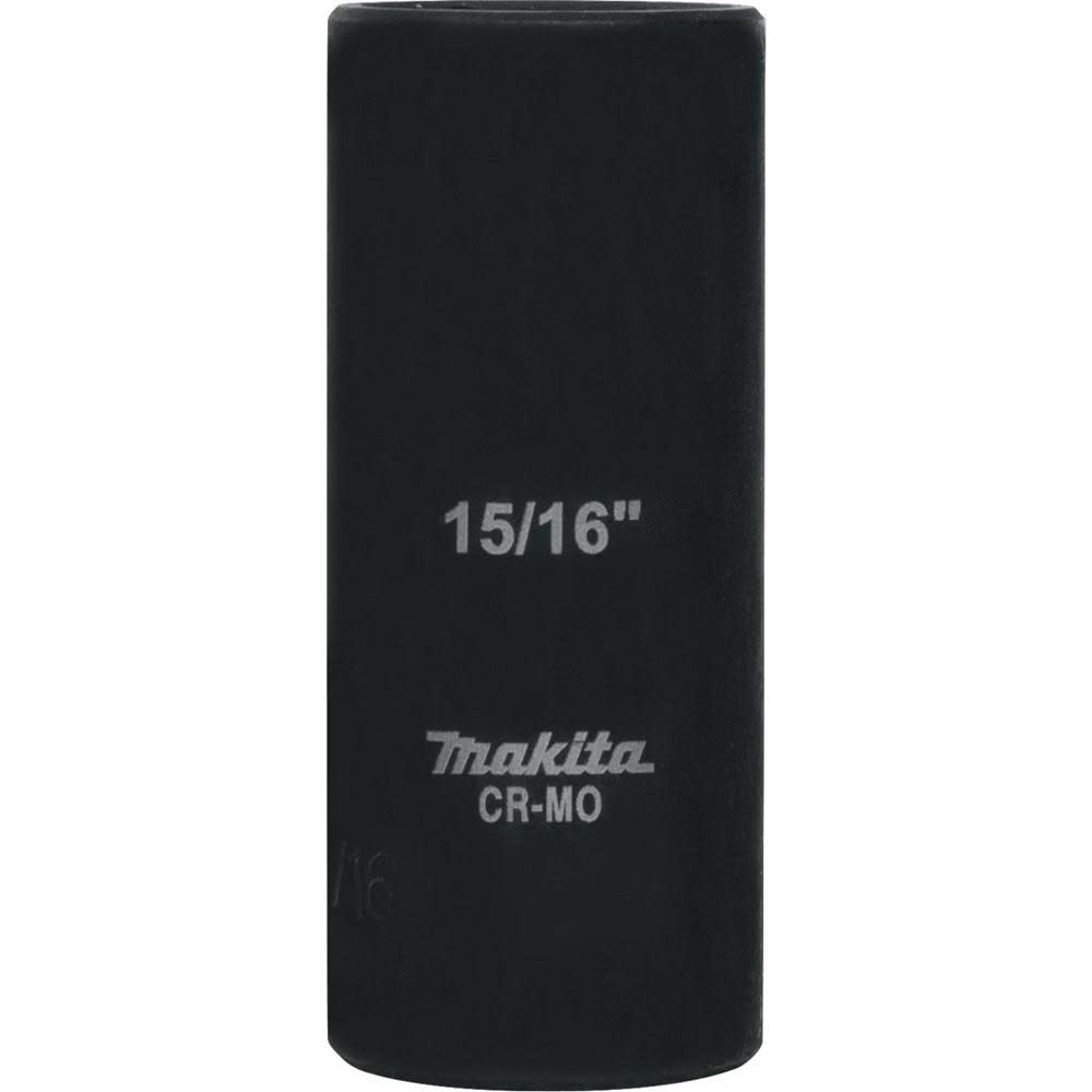 Makita 15/16 in. Deep Well Impact Socket 1/2 in. Drive - Flockneti
