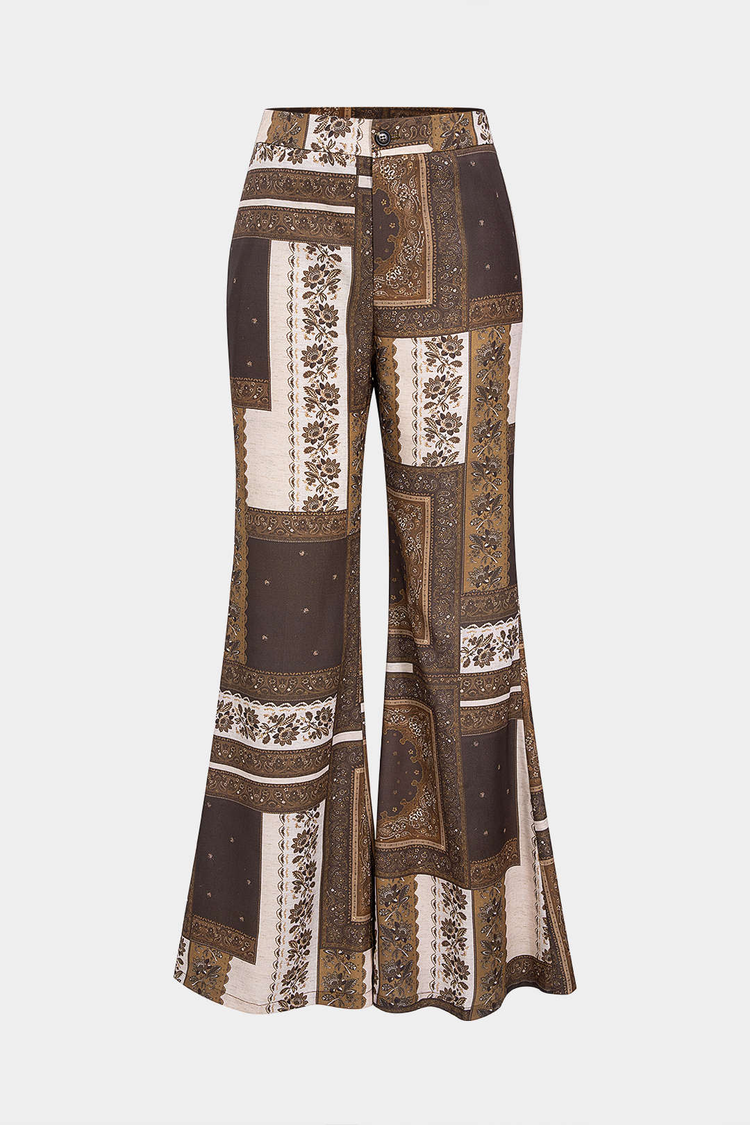 Bohemian Paisley Print Trousers - Flockneti