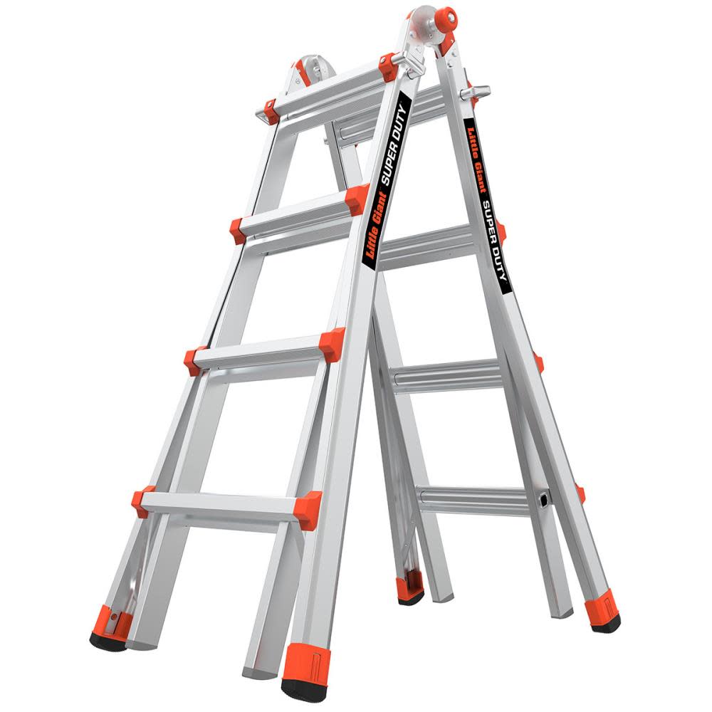 Little Giant Safety M17 17′ 1AA 375# Multi-Position Ladder - Flockneti