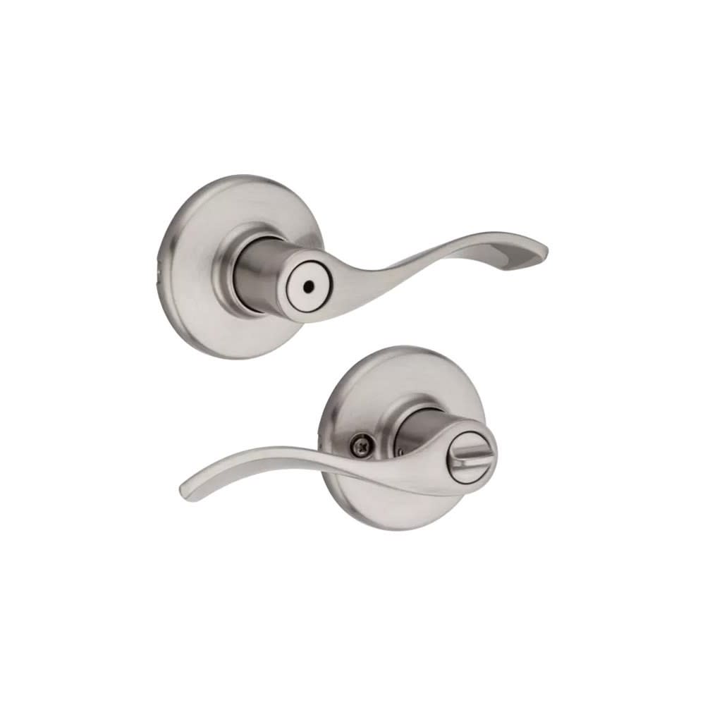 Kwikset Satin Nickel Bed/Bath Balboa Privacy Door Lever - Flockneti