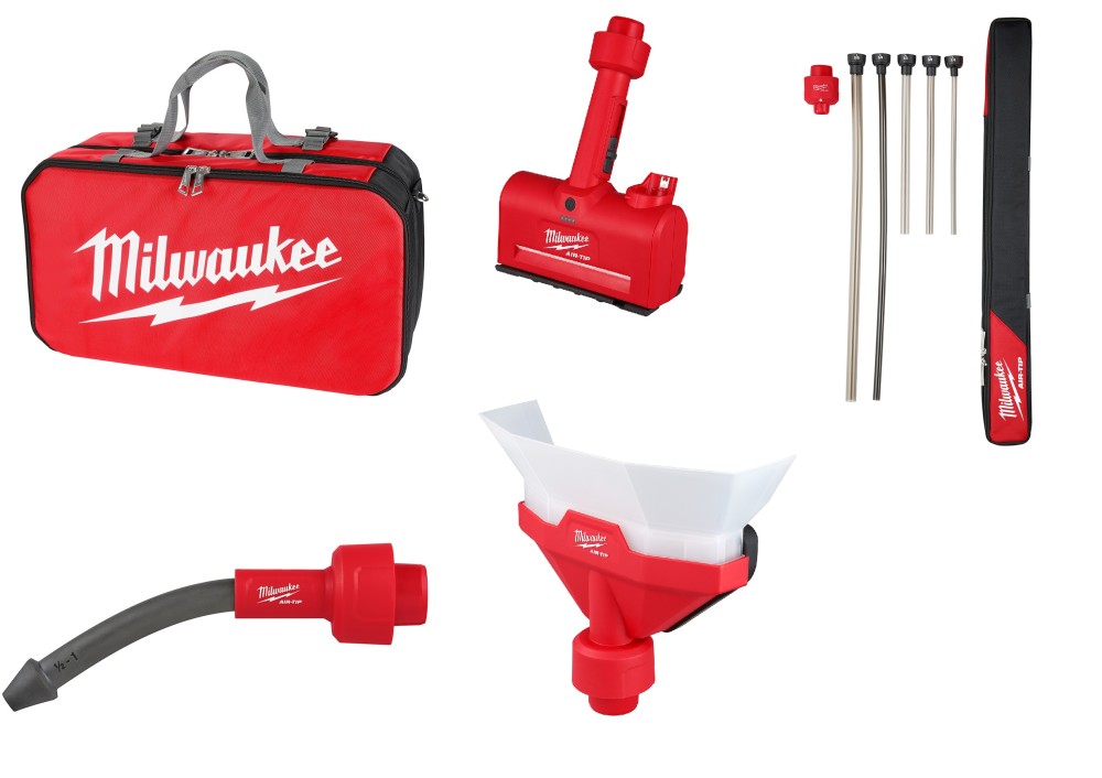 Milwaukee M12 AIR-TIP Vacuum Tool Accessories Electrical Bundle - Flockneti