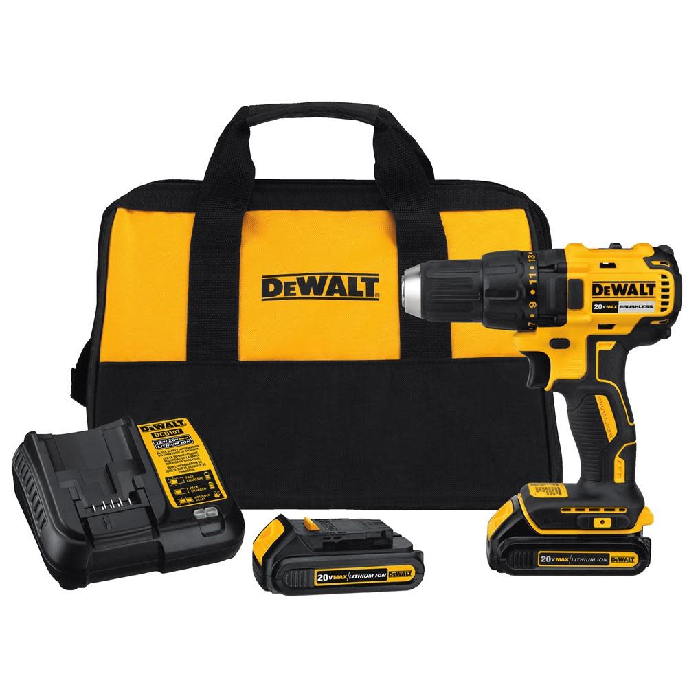 DEWALT 20 V MAX Compact Brushless Drill/Driver Kit - Flockneti