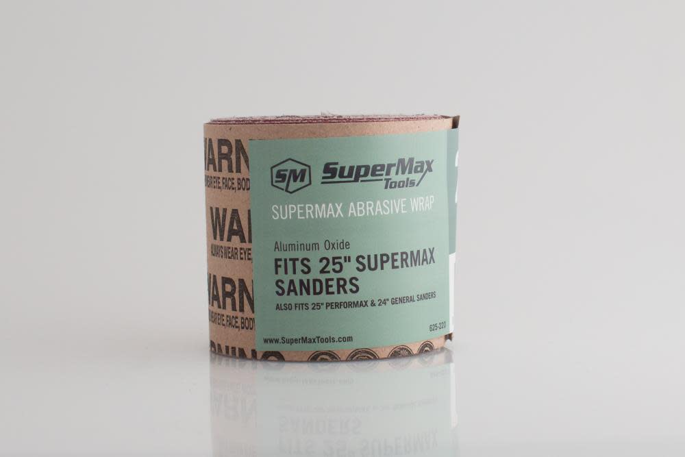 Supermax Tools 36-Grit Individual Sandpaper Wrap for 24″ and 25″ Drum Sander - Flockneti