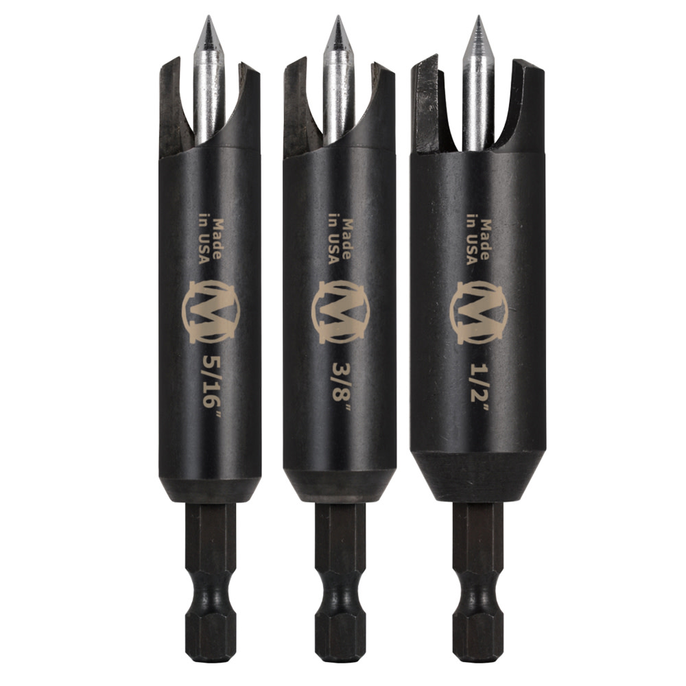Montana Brand Tools Self Centering Wood Plug Cutters 3pc - Flockneti