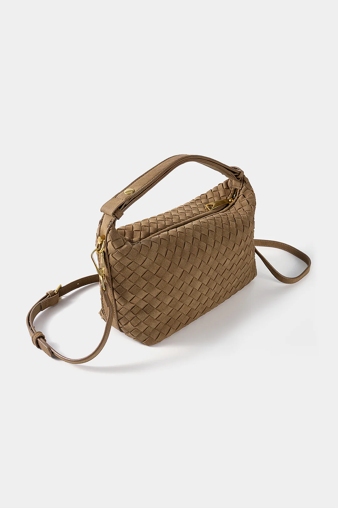 Woven Zipper Cross-Body Bag - Flockneti