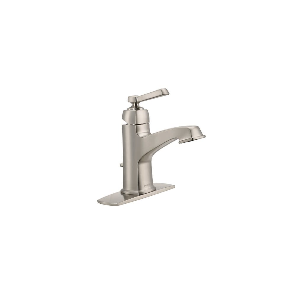 Moen Boardwalk Bathroom Faucet Spot Resist Nickel 1Handle HighArc - Flockneti