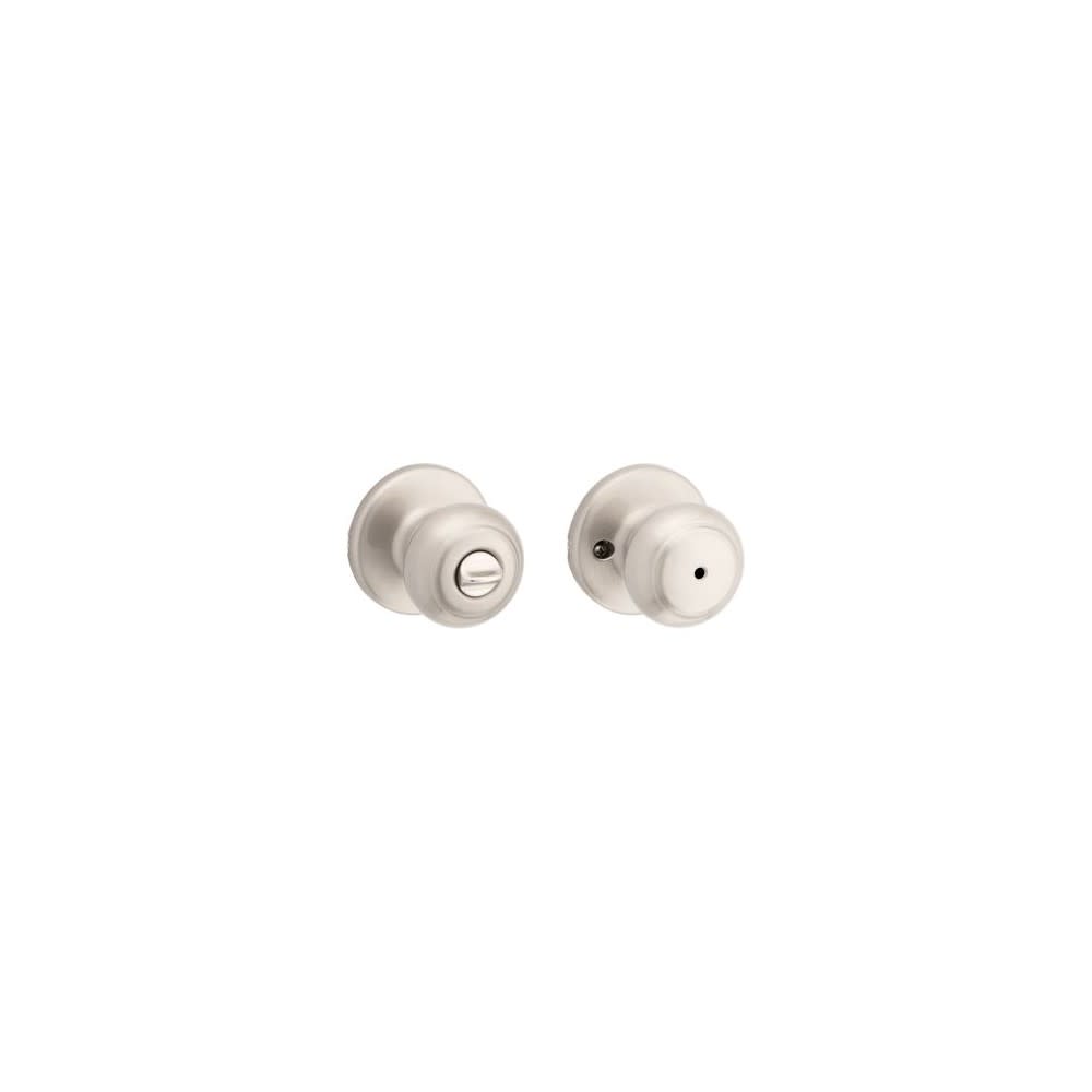 Kwikset Satin Nickel Bed/Bath Cove Privacy Door Knob - Flockneti