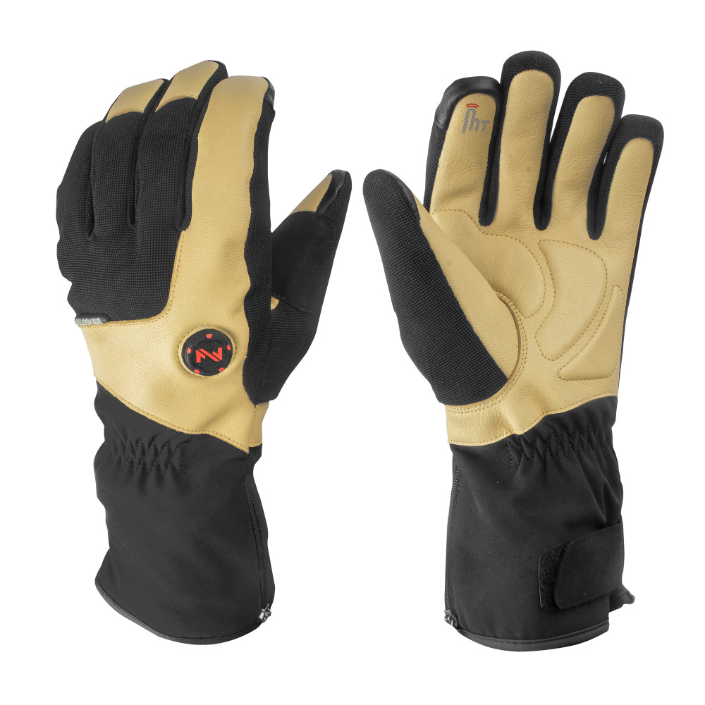 Mobile Warming Blacksmith Heated Work Gloves Unisex 7.4 Volt Light Tan Small - Flockneti