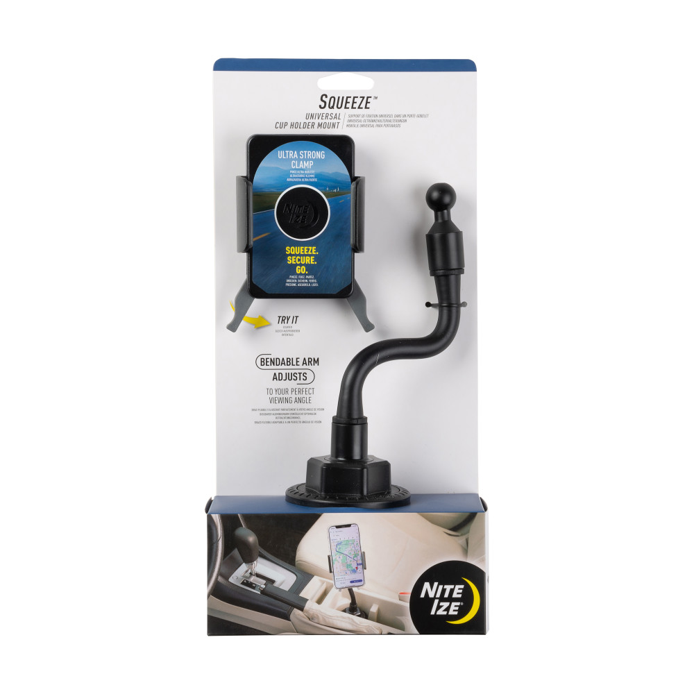 Nite Ize Squeeze Universal Cup Holder Mount - Flockneti