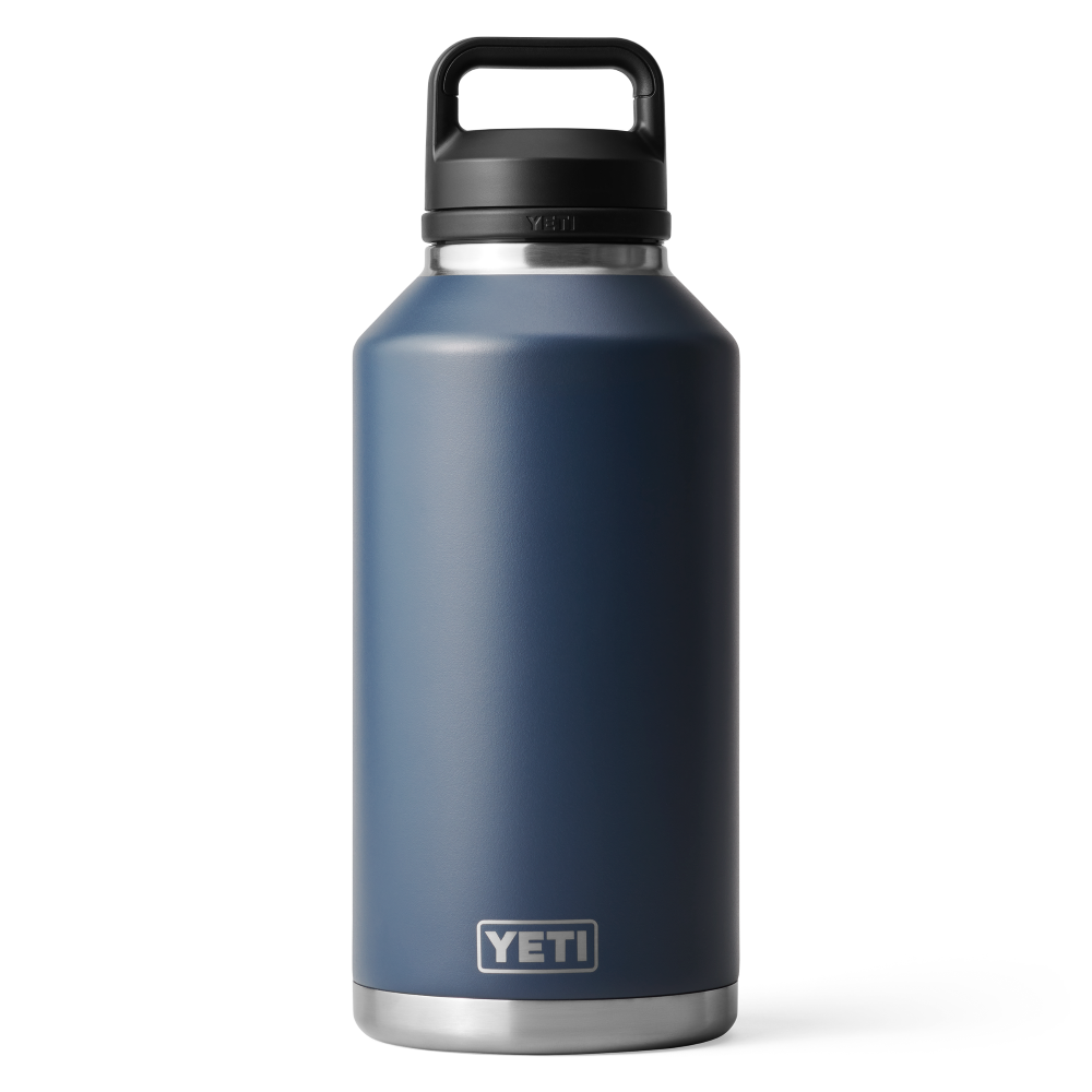 Yeti Rambler 64oz Bottle Navy Blue with Chug Cap - Flockneti