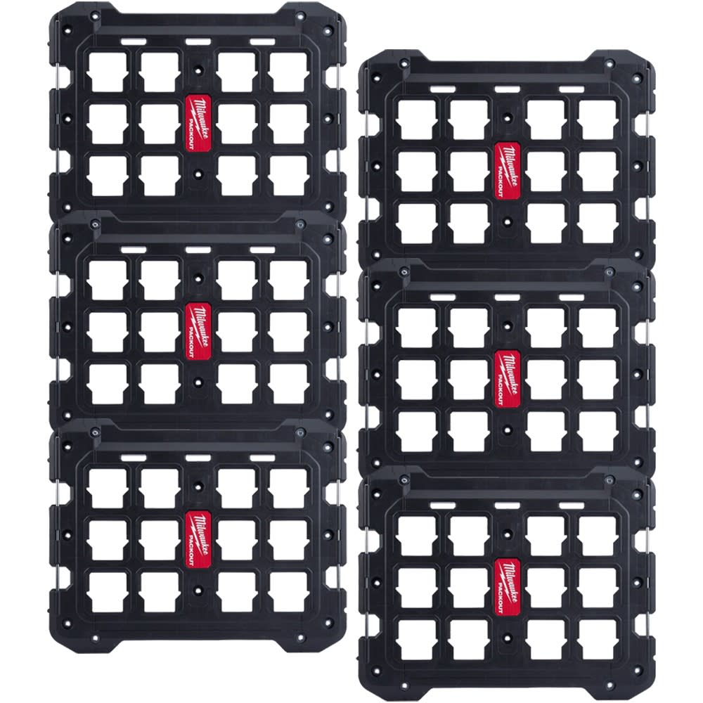 Milwaukee PACKOUT Mounting Plate 6 Pack - Flockneti