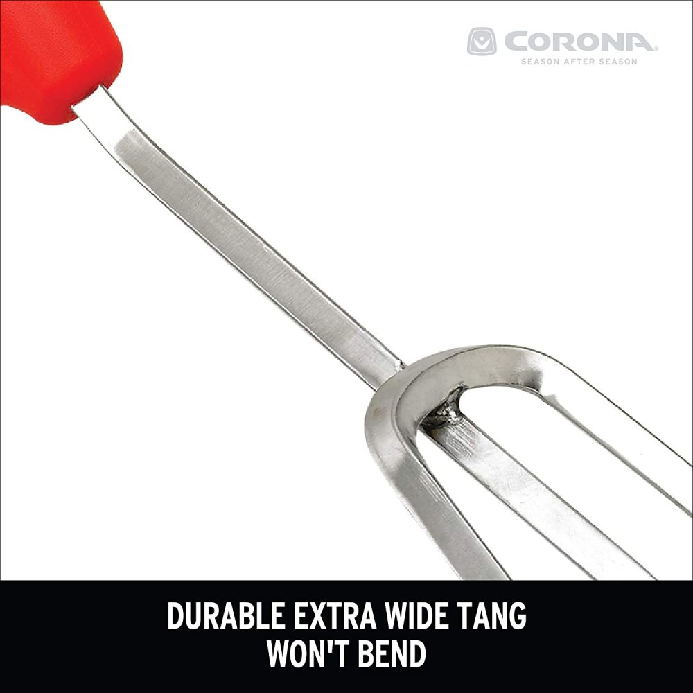 Corona Hand Cultivator 7″ ComfortGEL Stainless Steel 3 Tine - Flockneti