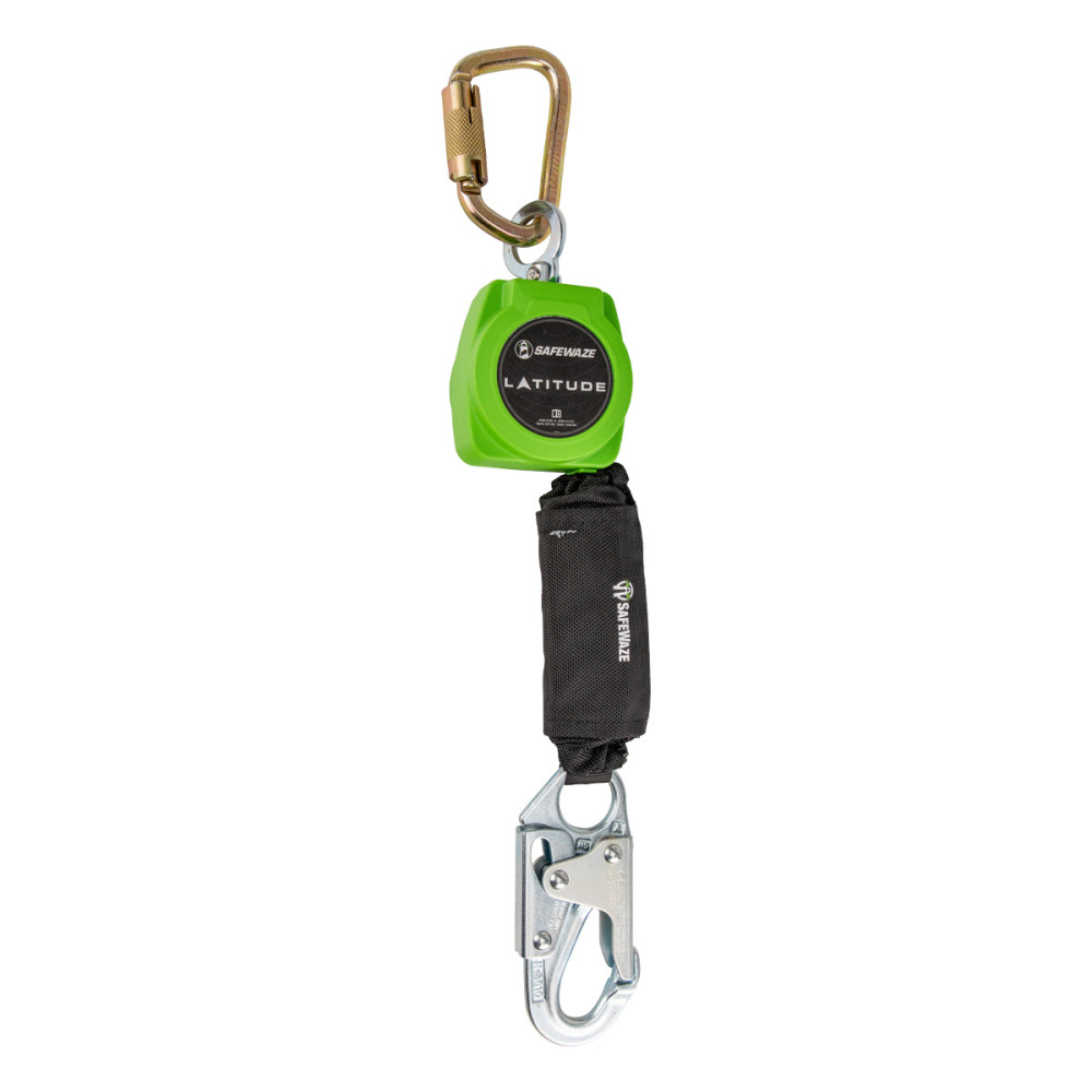 Safewaze 6′ Latitude Single Leg Web SRL with Steel Carabiner - Flockneti