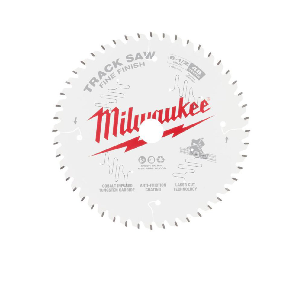 Milwaukee 6 1/2″ 48T Fine Finish Track Saw Blade - Flockneti