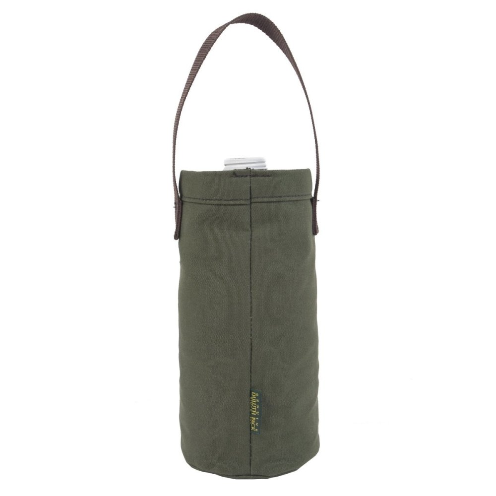Duluth Pack 10 In. H x 5.5 In. W Olive Drab Canvas Growler Tote - Flockneti