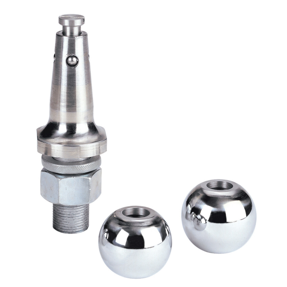 Reese Interchangeable Chrome Hitch Ball 1-7/8 In. and 2 In. - Flockneti