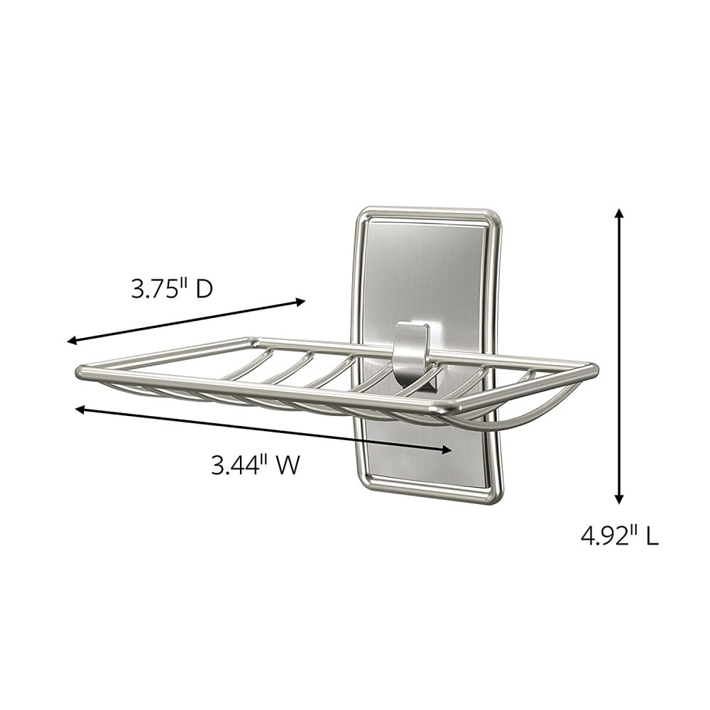 3M Command Bath Satin Nickel Soap Dish - Flockneti