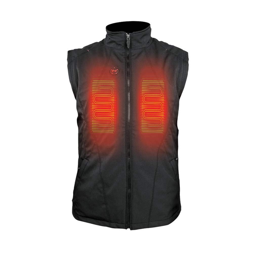 Mobile Warming 12V Dual Power Heated Vest Mens Black Small - Flockneti