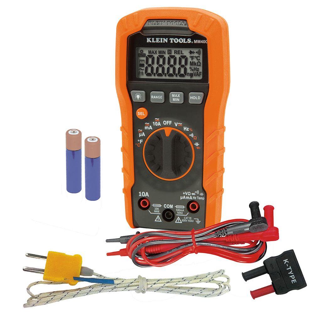 Klein Tools Digital Multimeter Auto-Range 600V - Flockneti
