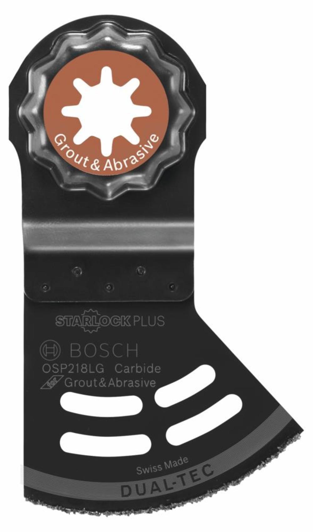 Bosch 2-1/8 In. StarlockPlus Oscillating Multi-Tool 2-in-1 Dual-Tec Grout and Abrasive Blade - Flockneti