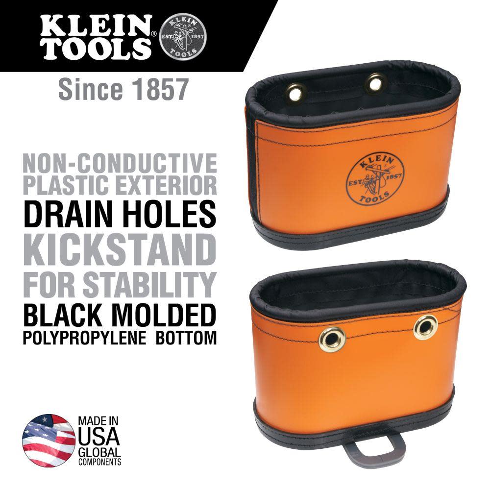 Klein Tools Hard-Body Oval Bucket with Kickstand - Flockneti