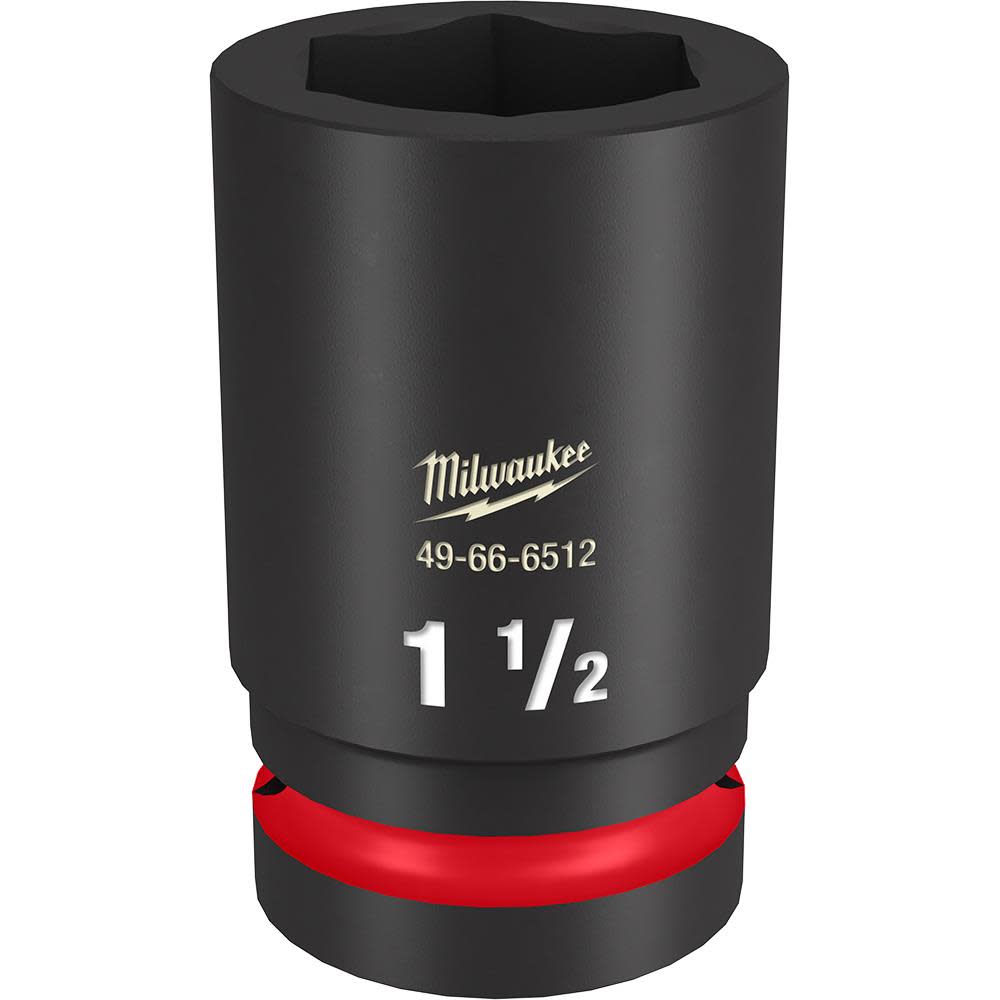 Milwaukee Impact Socket 1″ Drive 1 1/2″ Deep 6 Point - Flockneti