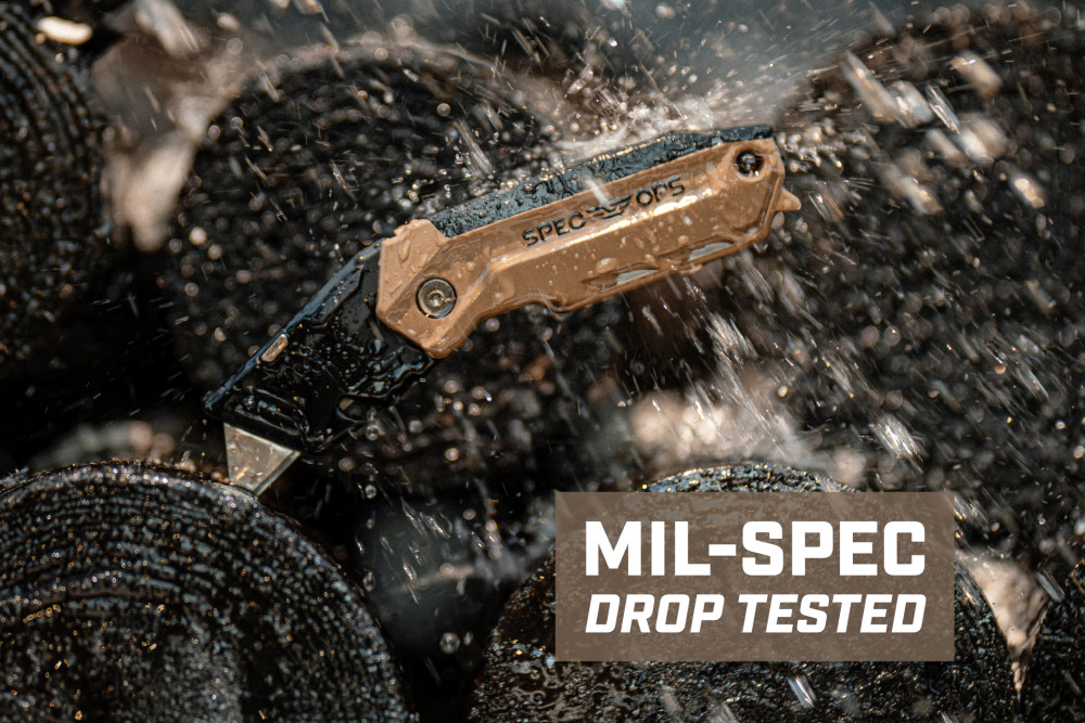 Spec Ops Retractable Blade Folding Utility Knife - Flockneti